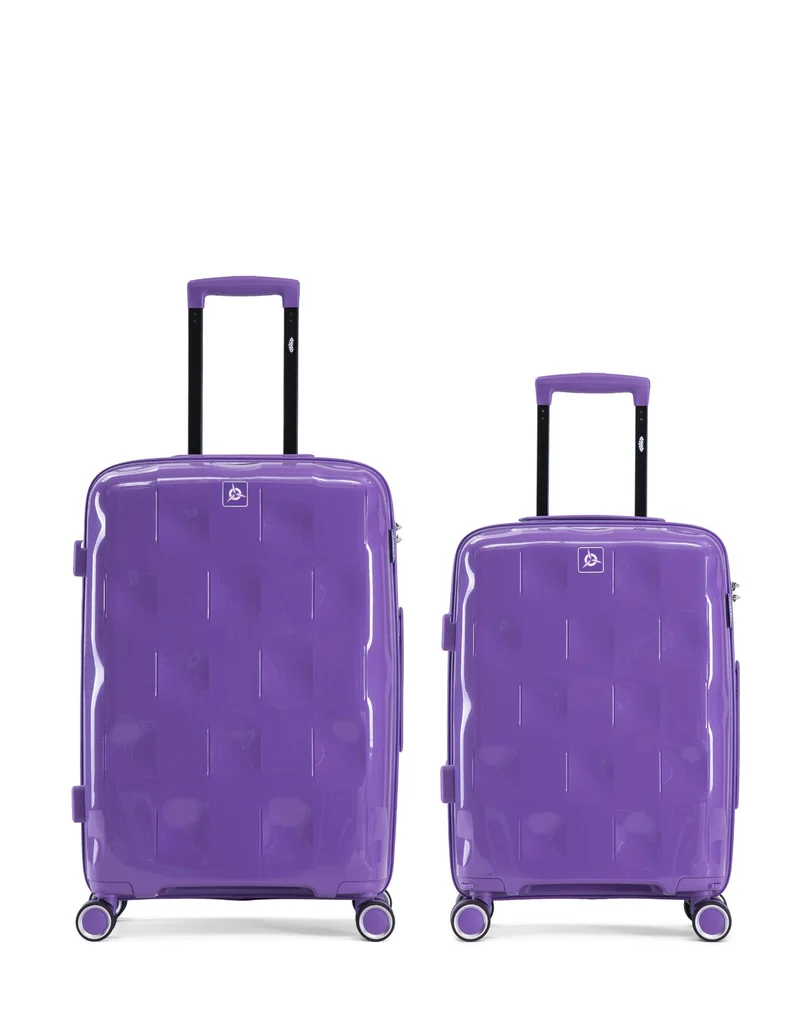 Lot de 2 Valises Rigides Taille Moyenne et Cabine AQUILA