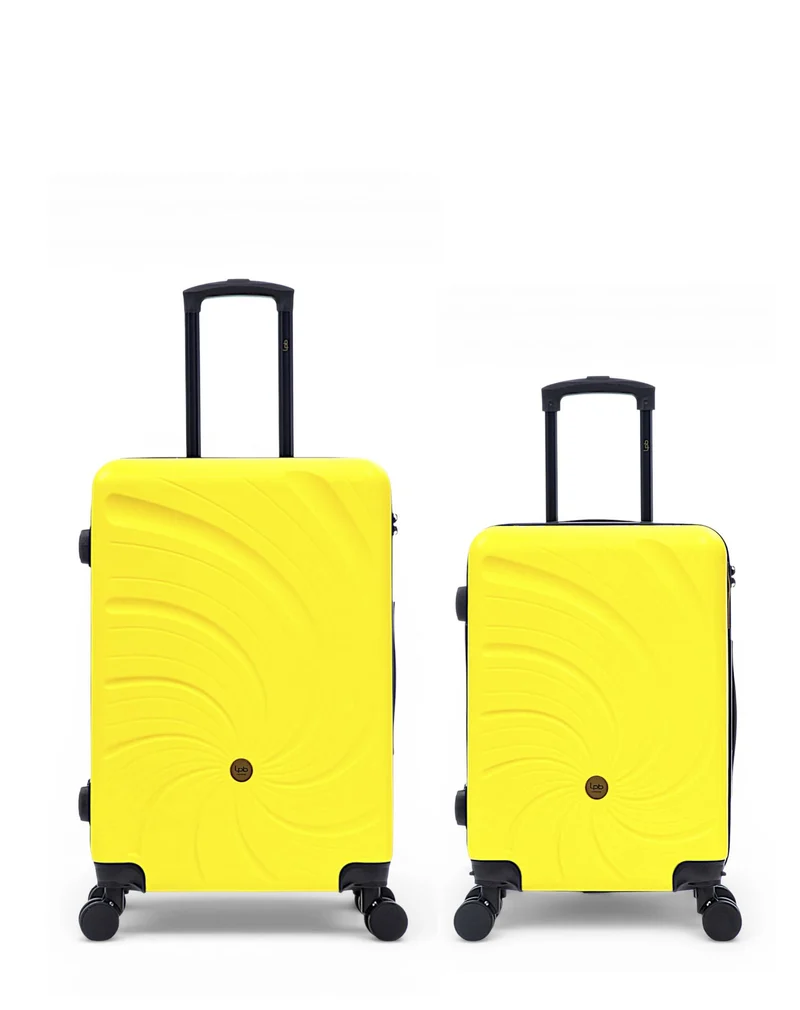 Lot de 2 Valises Rigides Taille Moyenne et Cabine SERENA
