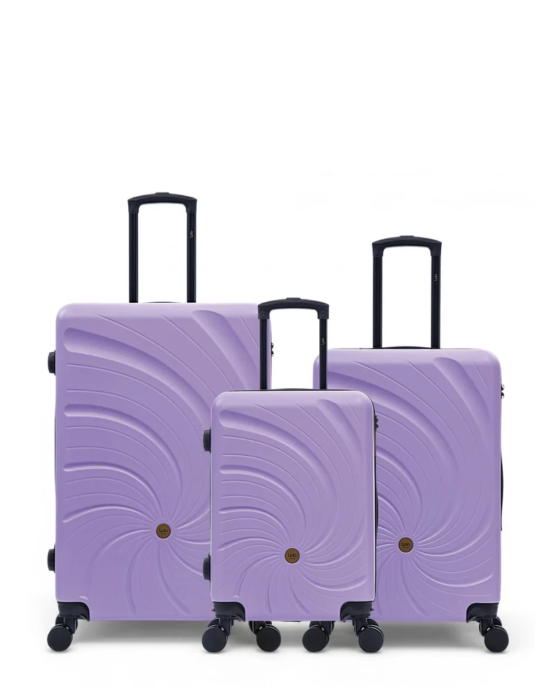 Lot de 3 Valises Rigides Grand Format, Taille Moyenne et Cabine SERENA