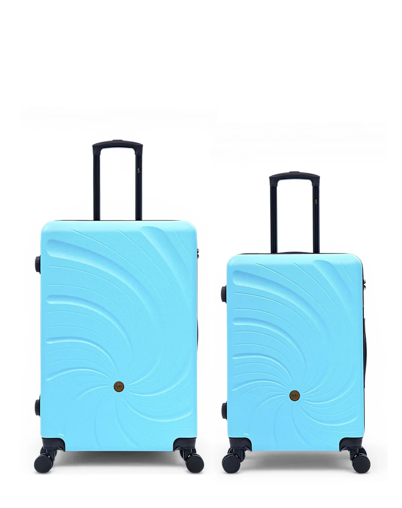 Lot de 2 Valises Rigides Grand Format et Taille Moyenne SERENA