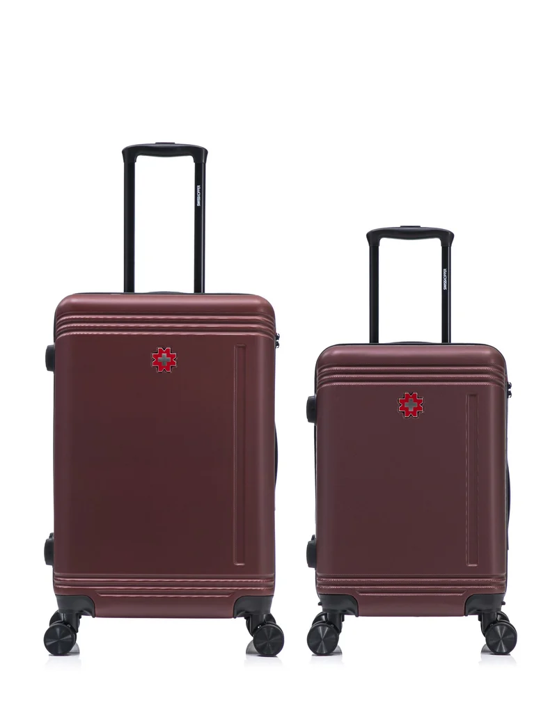 Lot de 2 Valises Rigides Taille Moyenne et Cabine GSTAAD