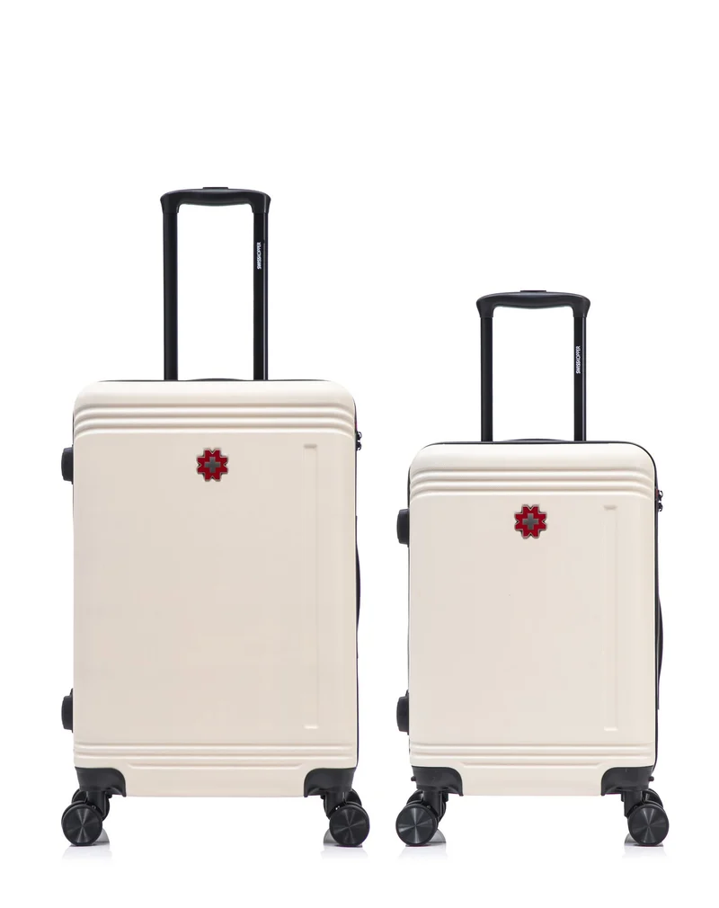 Lot de 2 Valises Rigides Taille Moyenne et Cabine GSTAAD