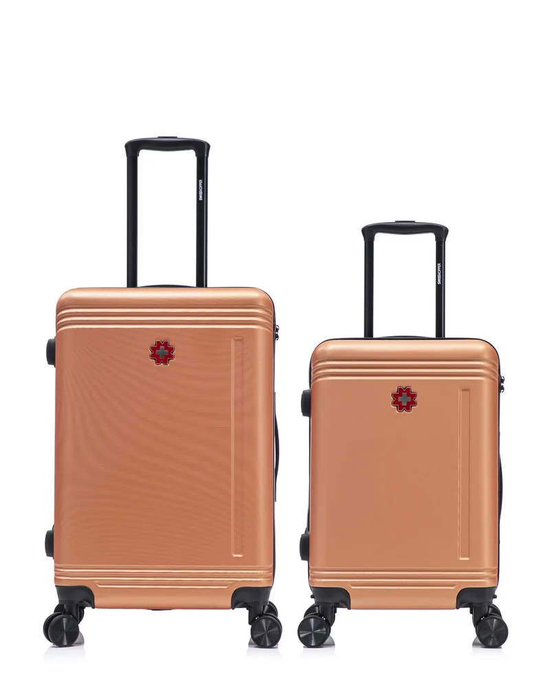Lot de 2 Valises Rigides Taille Moyenne et Cabine GSTAAD