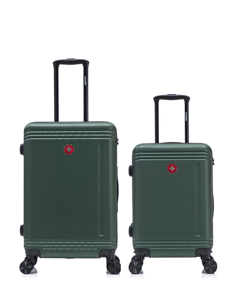 Lot de 2 Valises Rigides Taille Moyenne et Cabine GSTAAD
