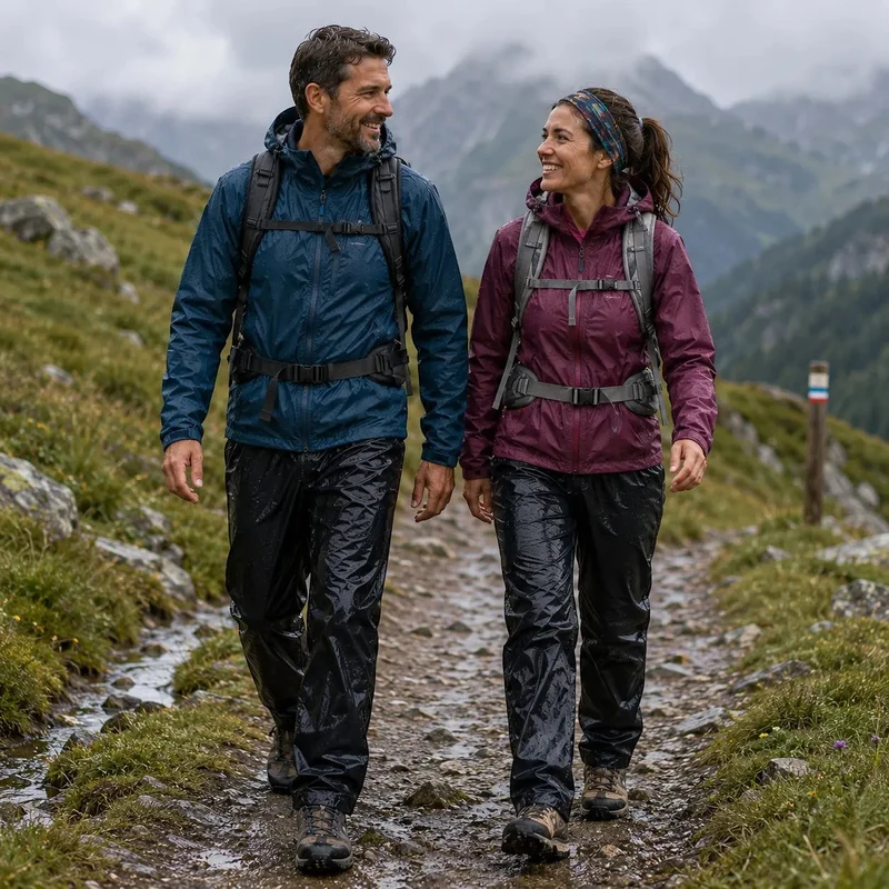 Pantalon pluie randonnée mixte imperméable