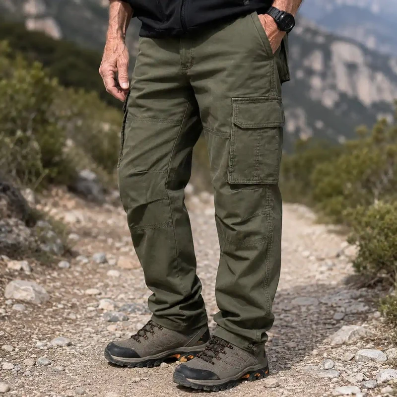 Pantalon randonnée homme multipoches renforcé