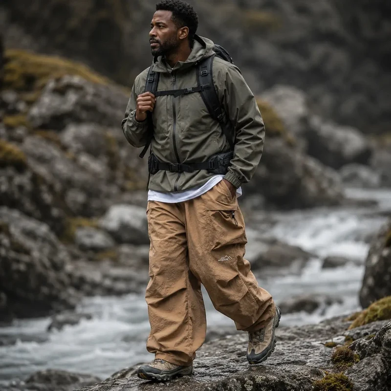 Pantalon trekking homme cargo confortable
