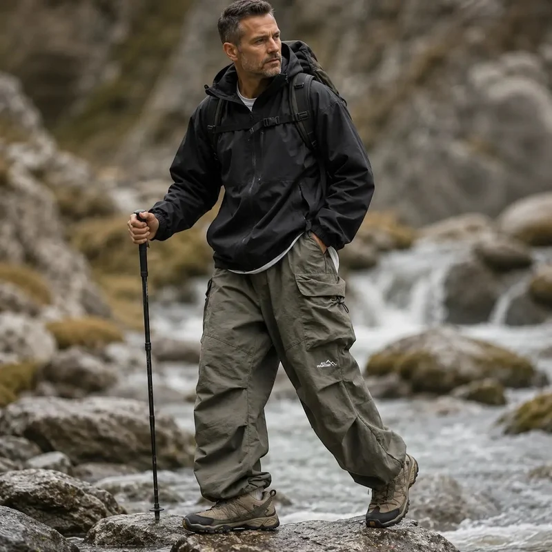 Pantalon trekking homme cargo confortable