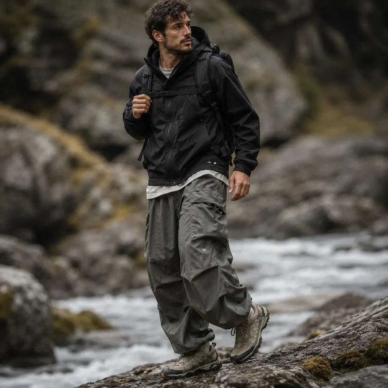 Pantalon trekking homme cargo confortable