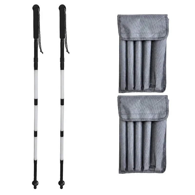 Bâton de randonnée lumineux pliable