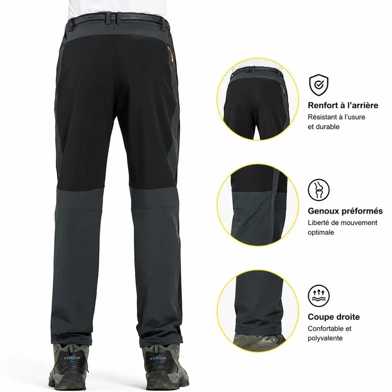 Pantalon trekking homme chaud randonnée