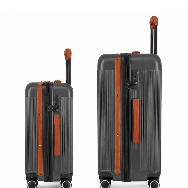 Duo de valises Green (Cabine + Medium) - Gris Anthracite