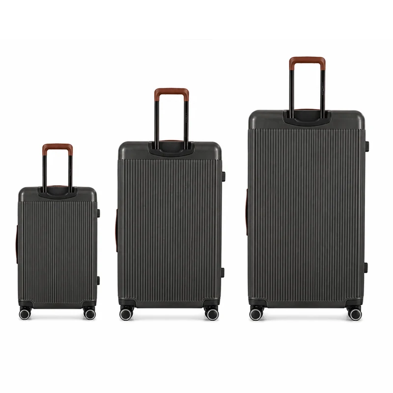 Trio de valises Green - Gris Anthracite