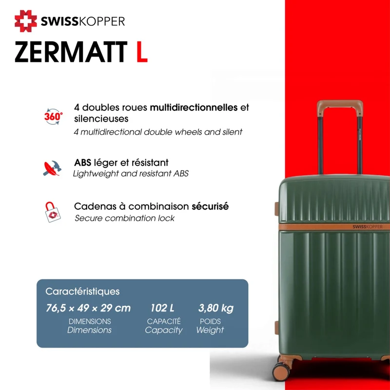 Valise Grand Format Rigide ZERMATT