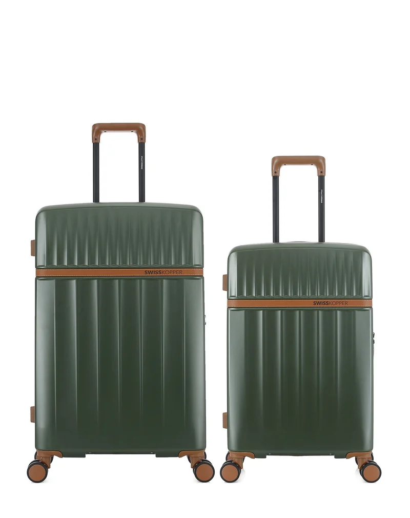Lot de 2 Valises Rigides Grand Format et Taille Moyenne ZERMATT