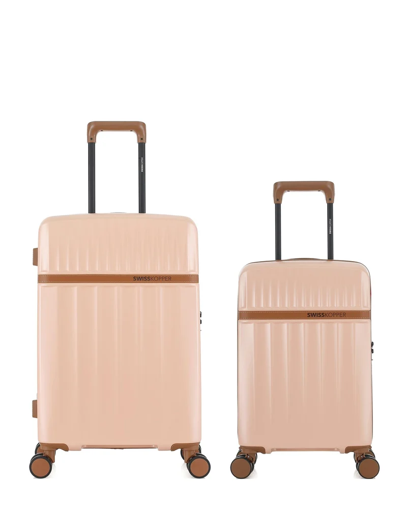 Lot de 2 Valises Rigides Taille Moyenne et Cabine XS ZERMATT