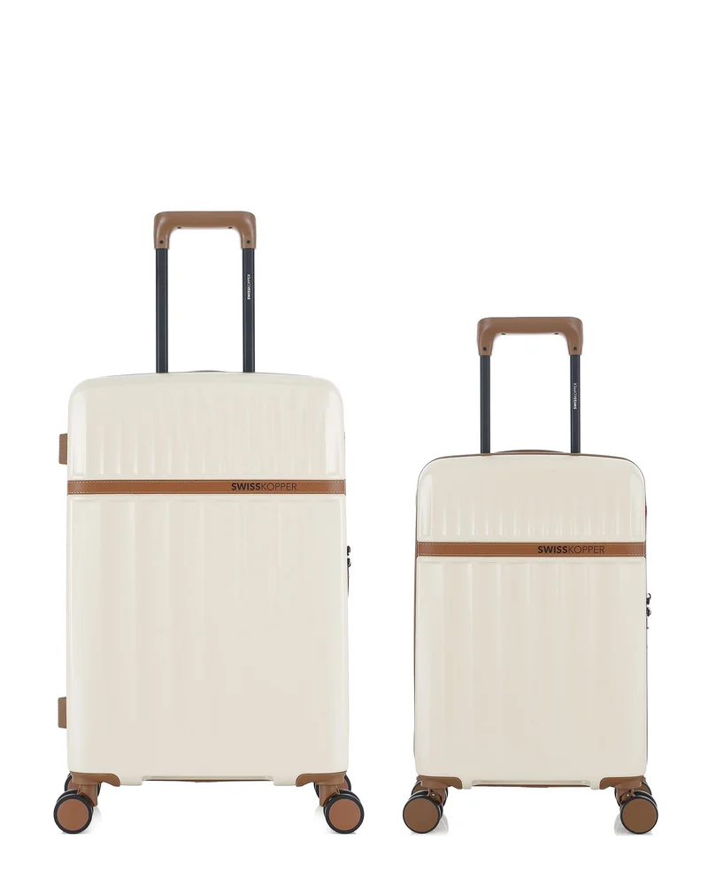 Lot de 2 Valises Rigides Taille Moyenne et Cabine XS ZERMATT