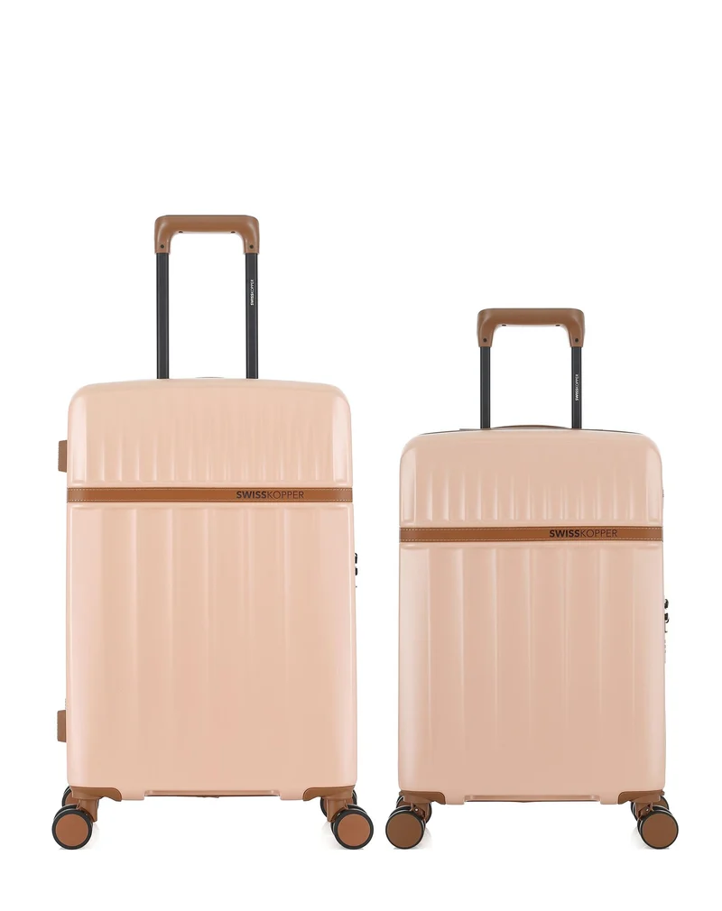 Lot de 2 Valises Rigides Taille Moyenne et Cabine ZERMATT