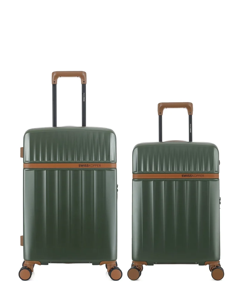 Lot de 2 Valises Rigides Taille Moyenne et Cabine ZERMATT