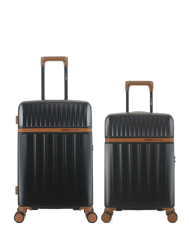 Lot de 2 Valises Rigides Taille Moyenne et Cabine ZERMATT