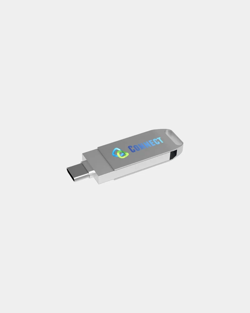Clé USB Dual Twister-C 3.0 métal à personnaliser