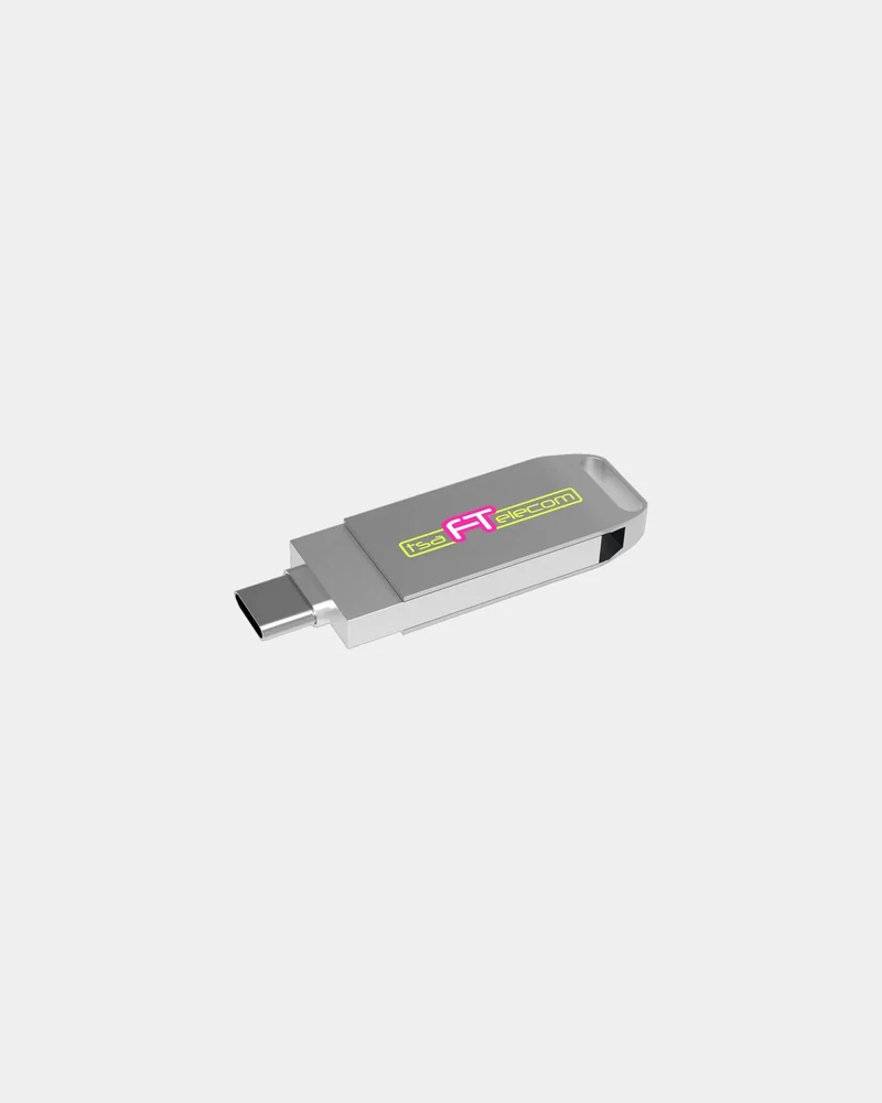 Clé USB Dual Twister-C 3.0 métal à personnaliser