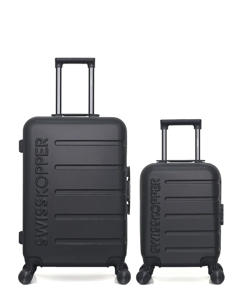 Lot de 2 Valises Rigides Taille Moyenne et Cabine XXS AIGLE