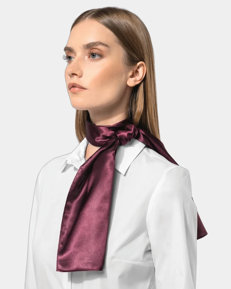 Foulard satiné polyester femme à personnaliser