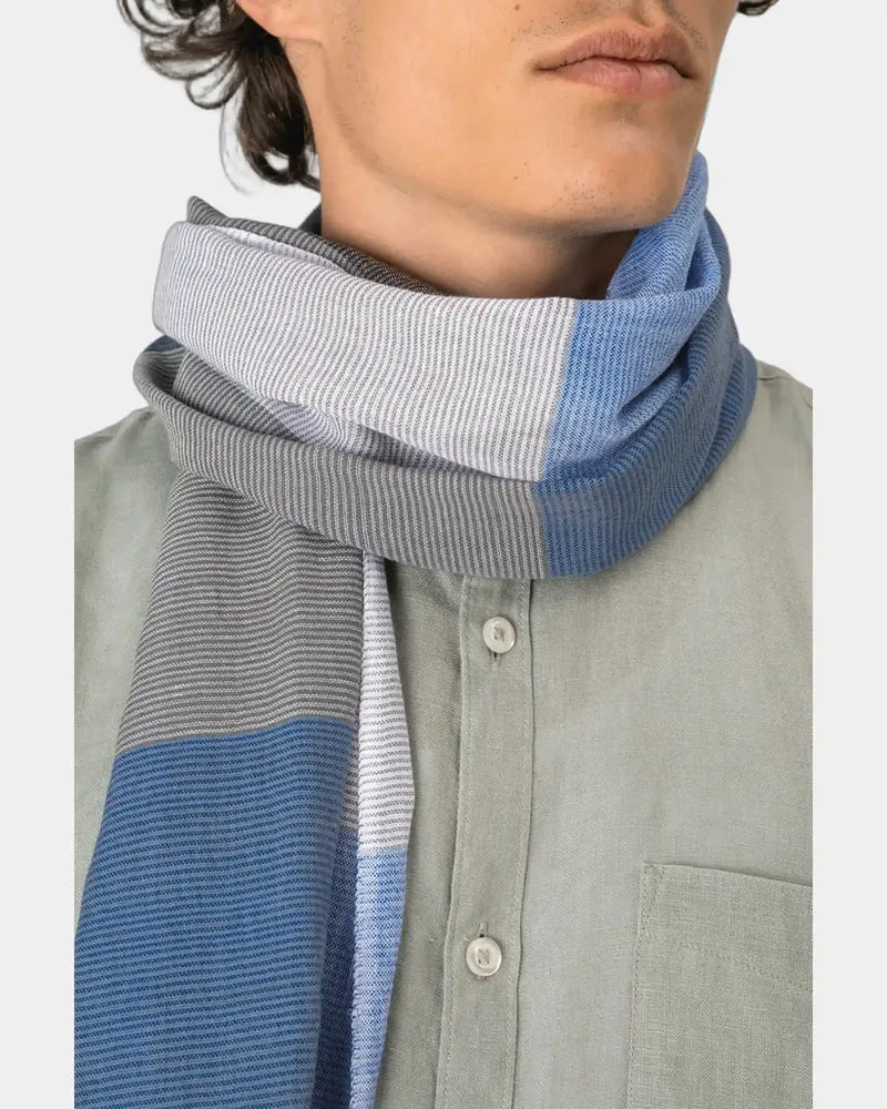 Chèche coton à carreaux artisanal à personnaliser