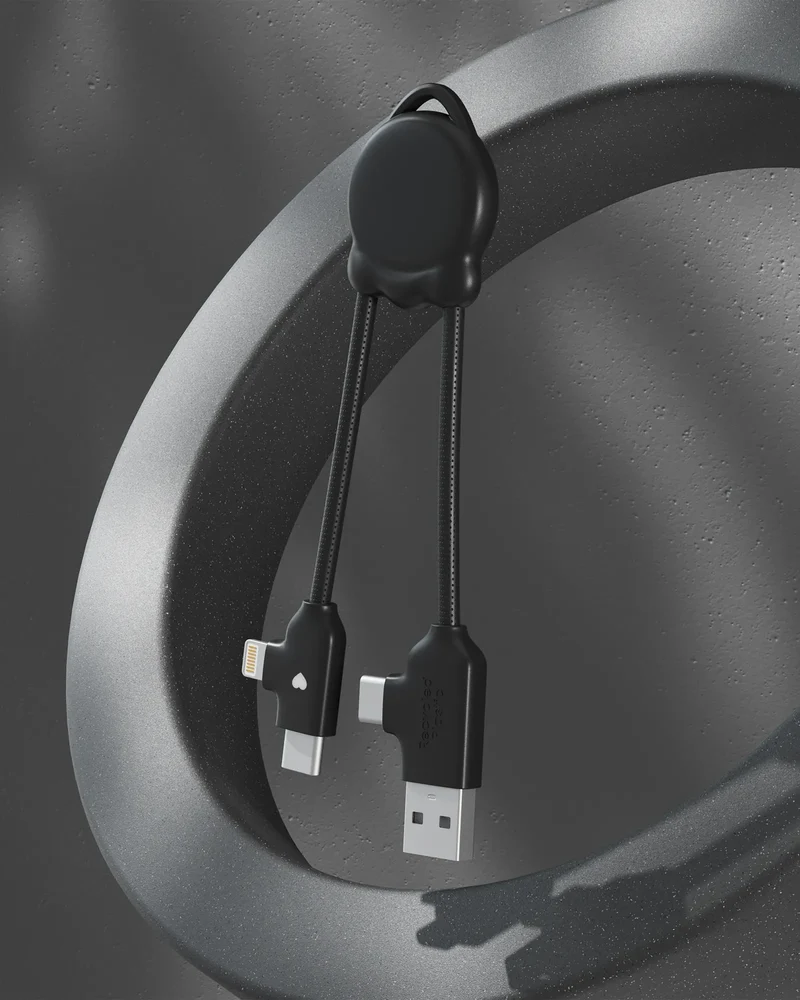 Câble de charge plastique recyclé Octomini à personnaliser