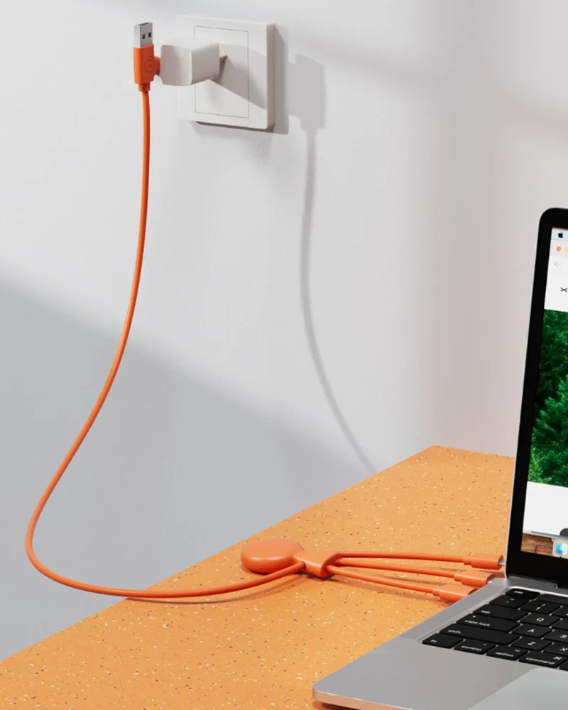 Câble de charge multi-connecteurs 1m à personnaliser