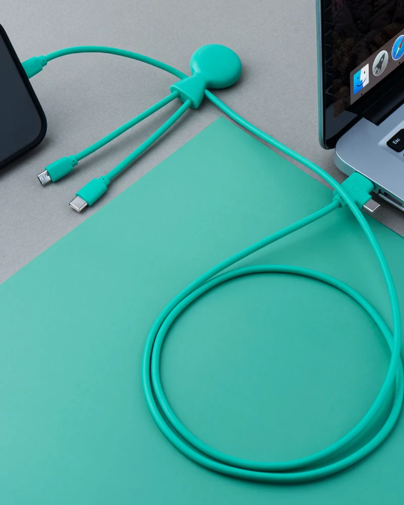 Câble de charge multi-connecteurs 1m à personnaliser