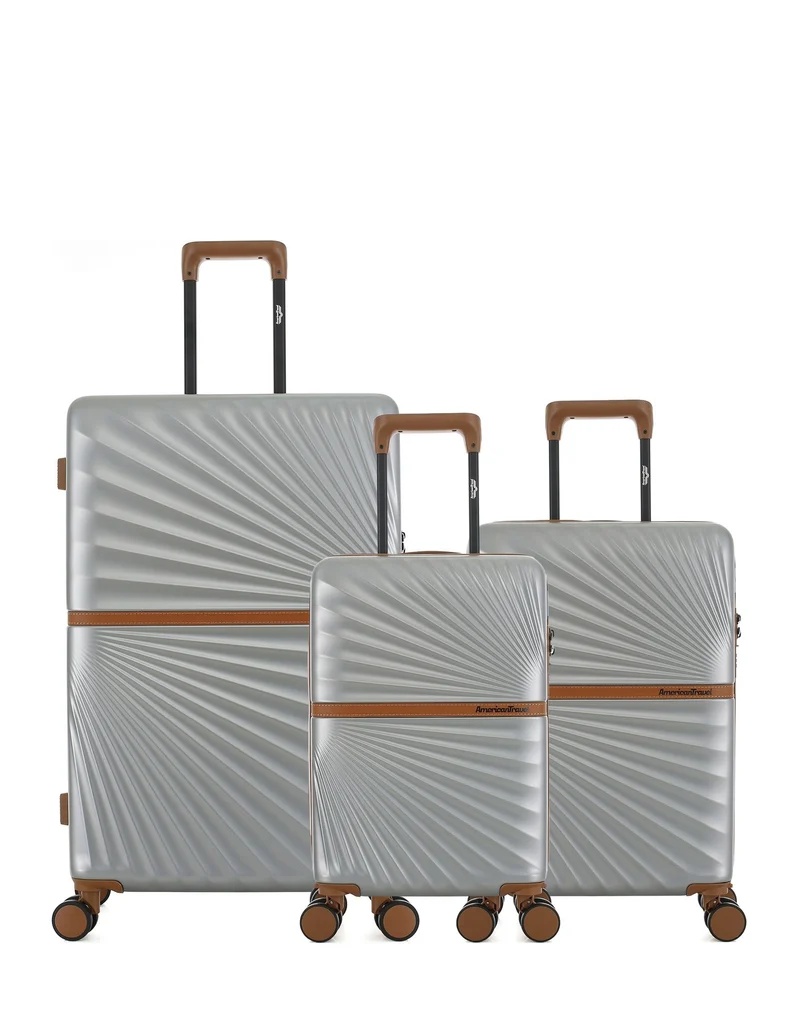 Lot de 3 Valises Rigides Grand Format, Cabine et Cabine XS OAKLAND