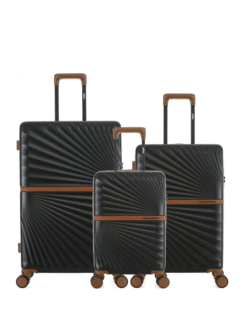 Lot de 3 Valises Rigides Grand Format, Taille Moyenne et Cabine XS OAKLAND
