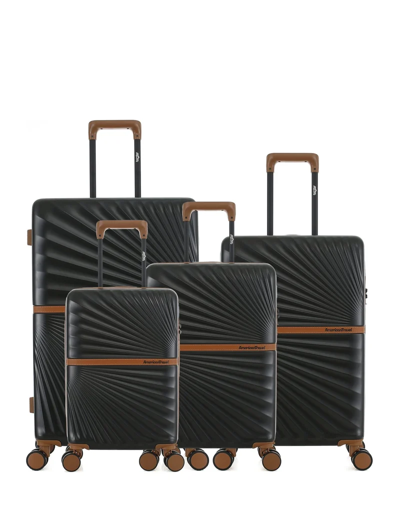 Lot de 4 Valises Rigides Grand Format, Taille Moyenne, Cabine et Cabine XS OAKLAND