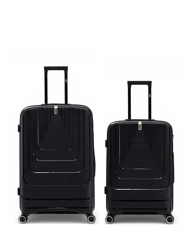 Lot de 2 Valises Rigides Grand Format et Taille Moyenne GALINA