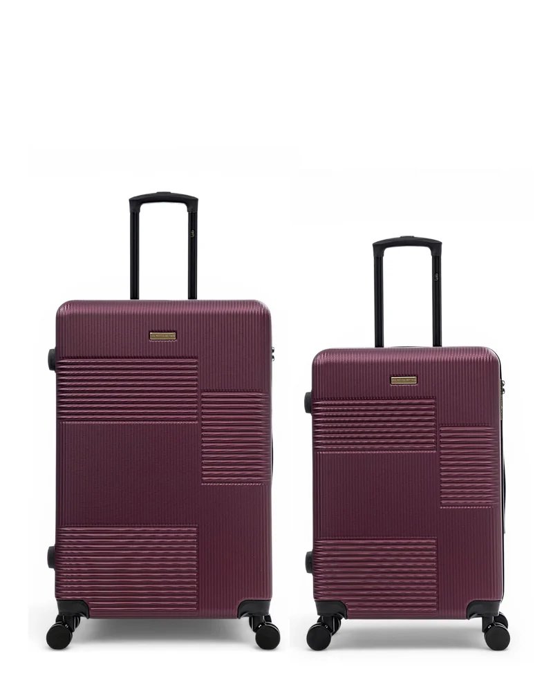 Lot de 2 Valises Rigides Grand Format et Taille Moyenne LIVIA