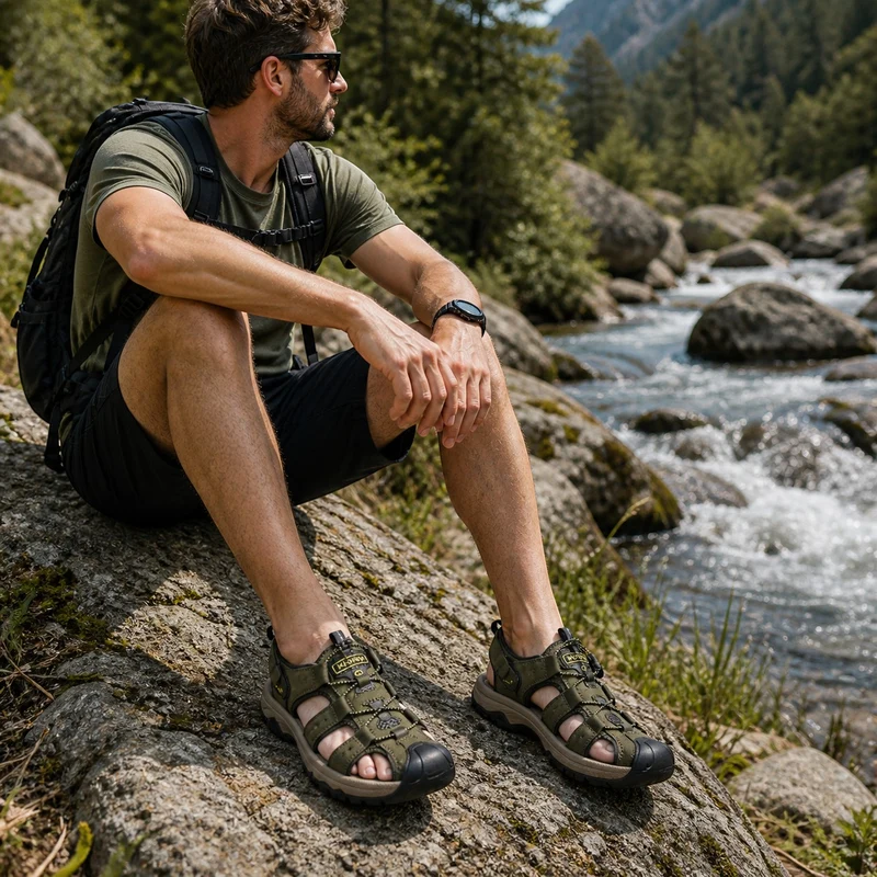 Sandales randonnée respirantes antidérapantes