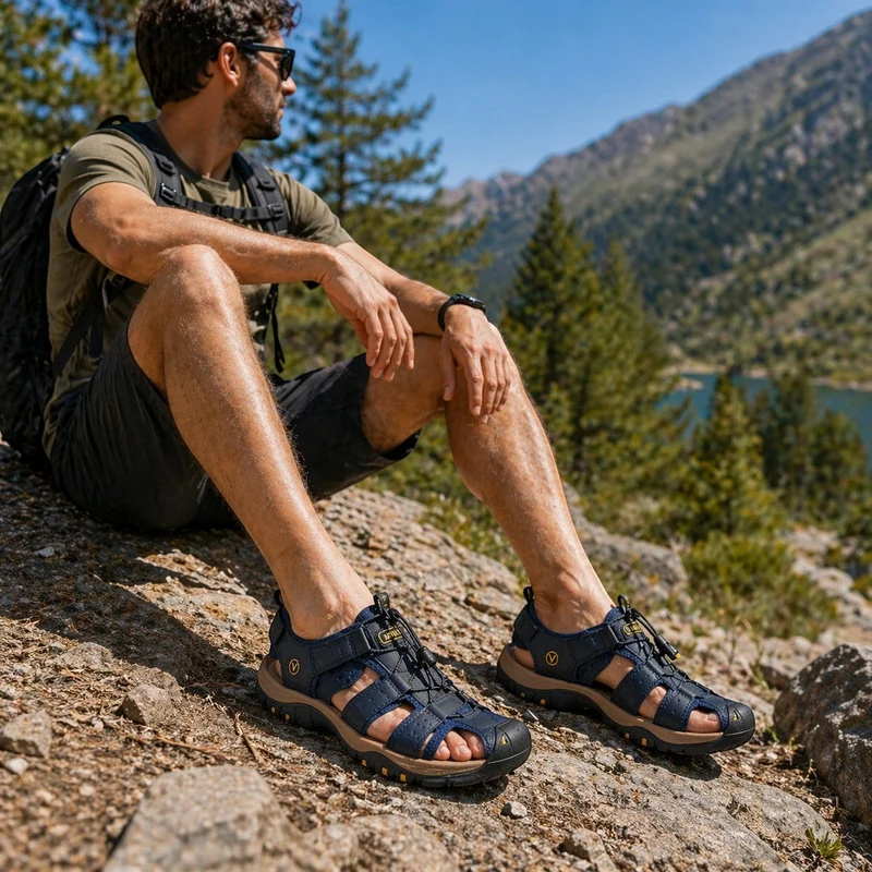 Sandales sport homme pour marche estivale