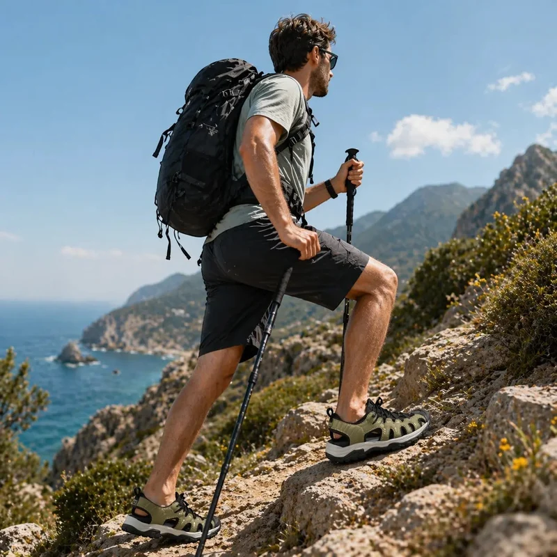 Sandales trekking homme semelle renforcée