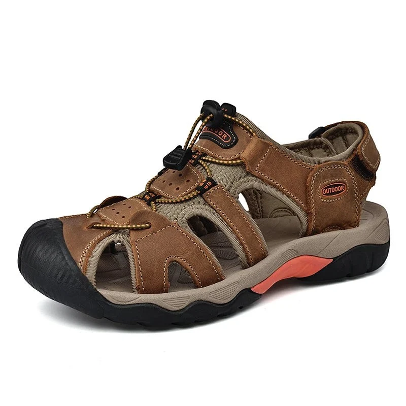 Sandales randonnée homme cuir respirant