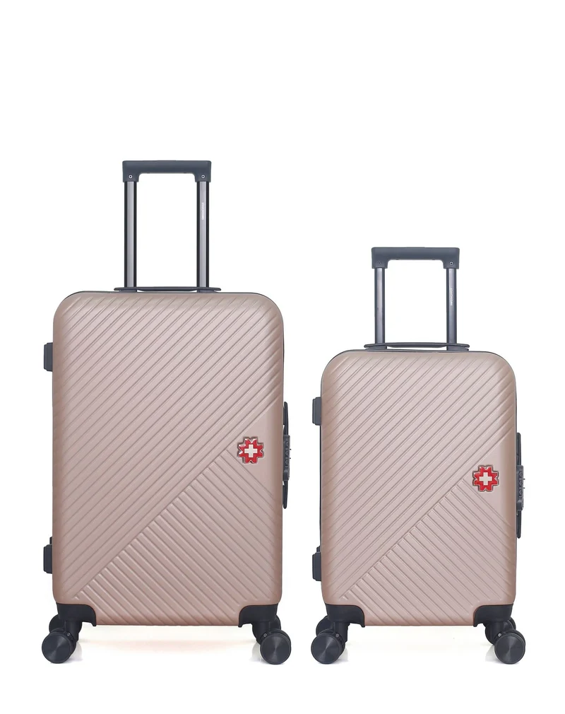 Lot de 2 Valises Rigides Taille Moyenne et Cabine SPIEZ