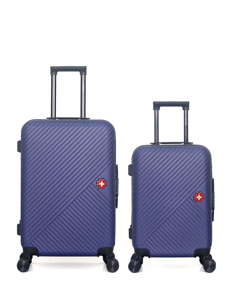 Lot de 2 Valises Rigides Taille Moyenne et Cabine SPIEZ