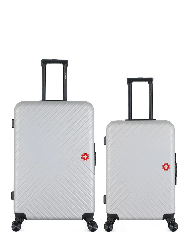 Lot de 2 Valises Rigides Grand Format et Taille Moyenne SPIEZ