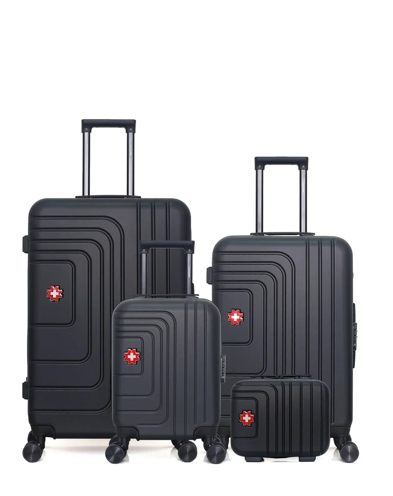 Lot de 4 valises grand format, weekend, cabine XXS et vanity RUTI