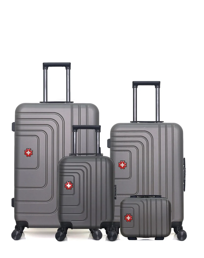 Lot de 4 valises grand format, weekend, cabine XXS et vanity RUTI