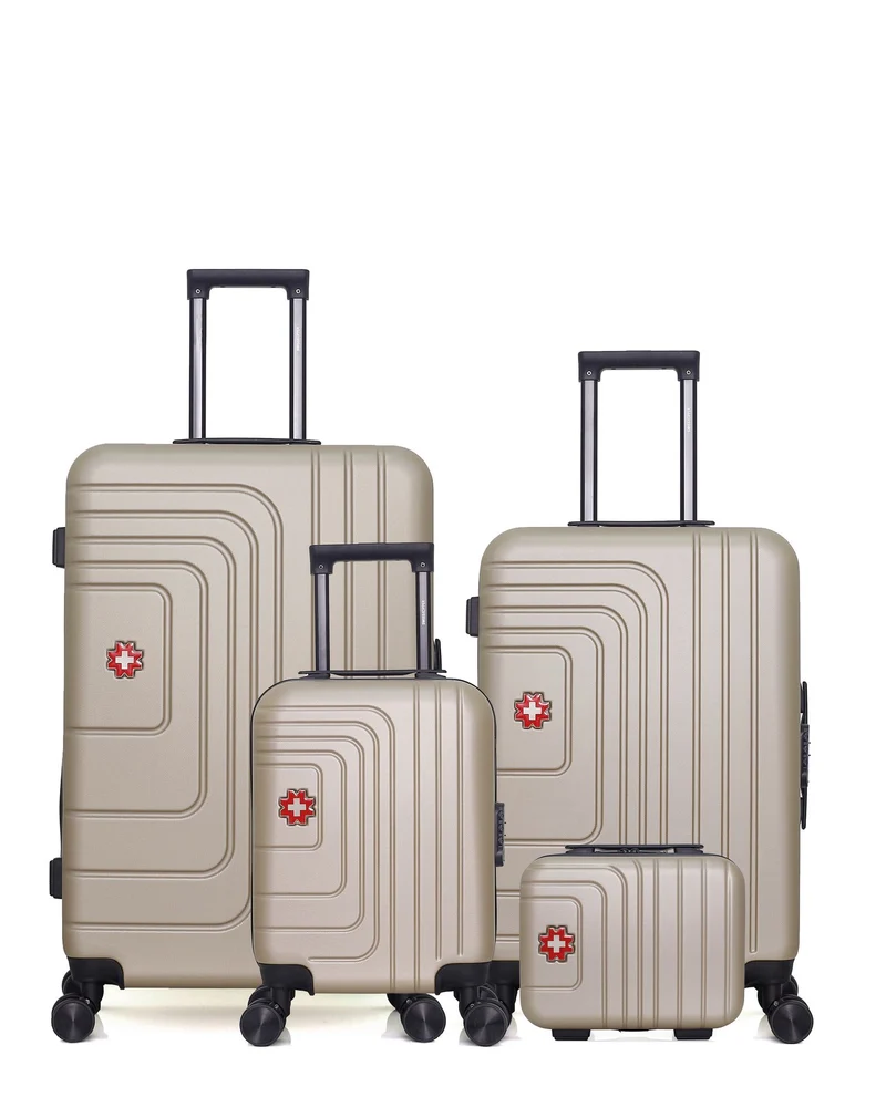 Lot de 4 valises grand format, weekend, cabine XXS et vanity RUTI