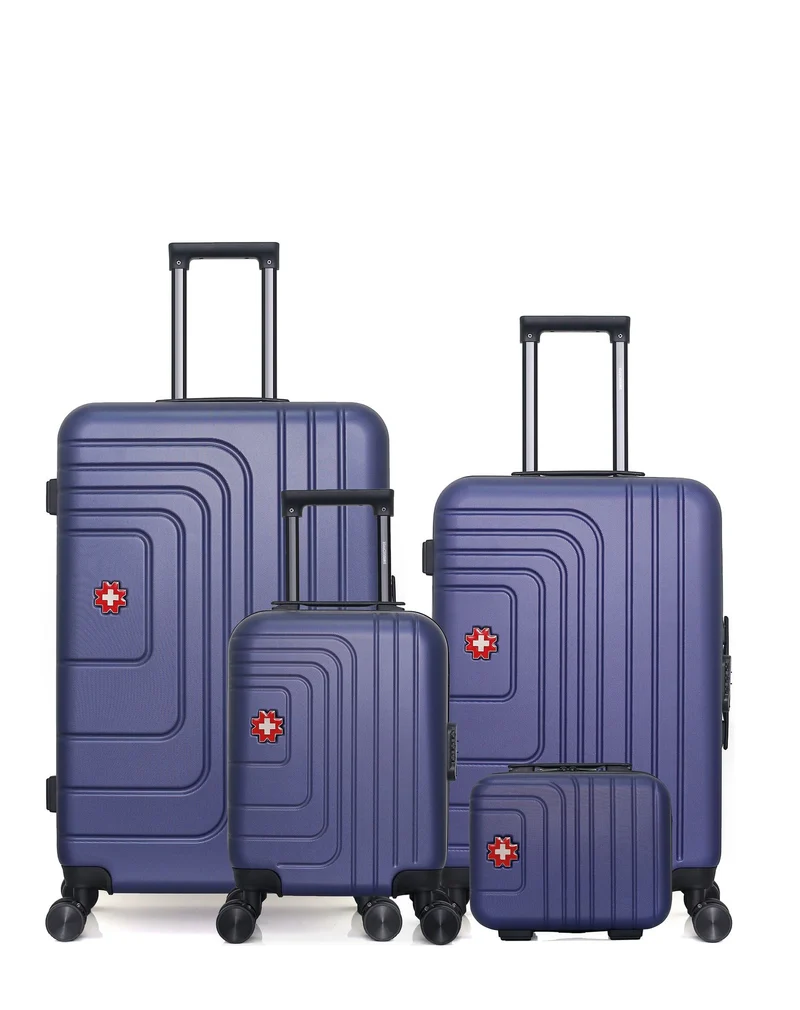 Lot de 4 valises grand format, weekend, cabine XXS et vanity RUTI