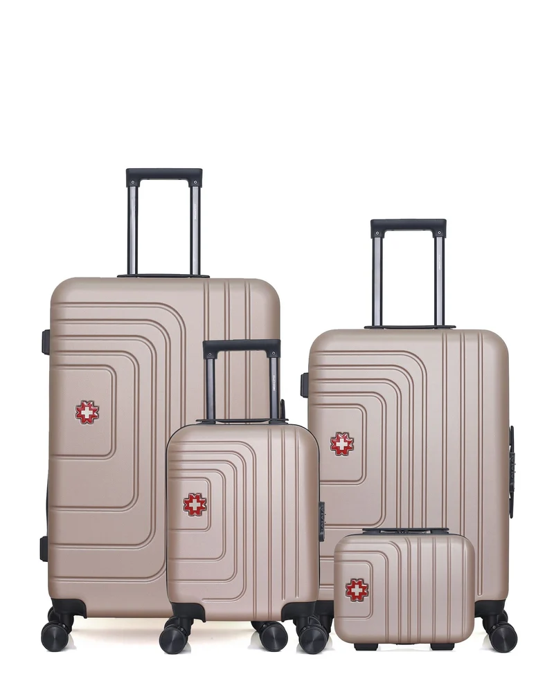 Lot de 4 valises grand format, weekend, cabine XXS et vanity RUTI