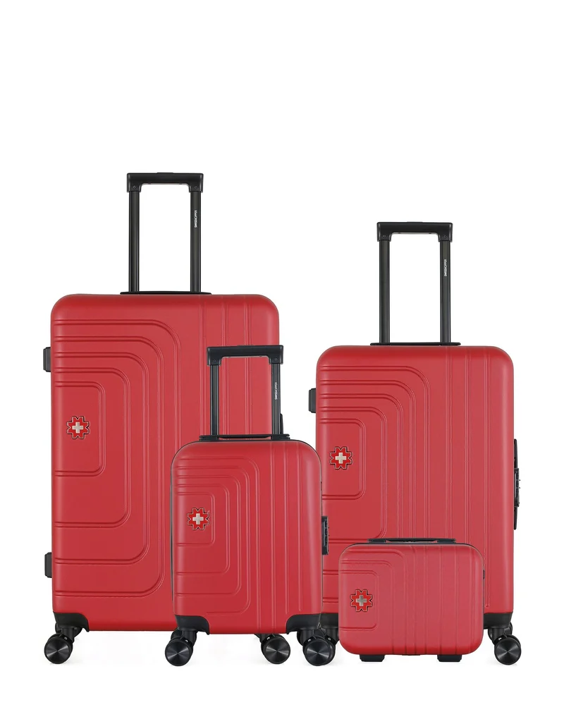 Lot de 4 valises grand format, weekend, cabine XXS et vanity RUTI